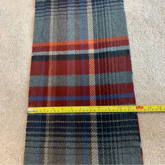 V. FRAAS gray red multicoloured unisex scarf - Picture 4 of 5